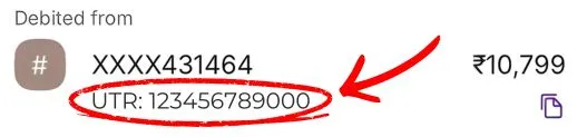 utr number